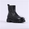 Wonders Bones Chunky Sole Ankle Boot - Black Leather